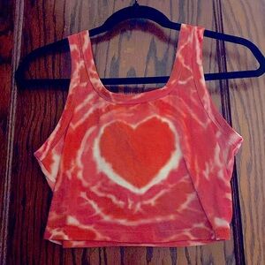 Pink Heart Crop top